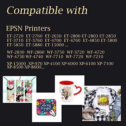 A-SUB Sublimation Paper 125gsm and Sublimation Ink Bundle Kit for Heat Transfer on Tumblers, Tee shirt, Mugs,etc. to Personalize your Holiday Gift A-SUB
