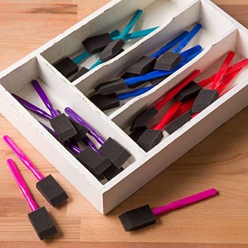 72 Count 1" Foam Brush Value Pack Set by Craft Smart Craft Smart