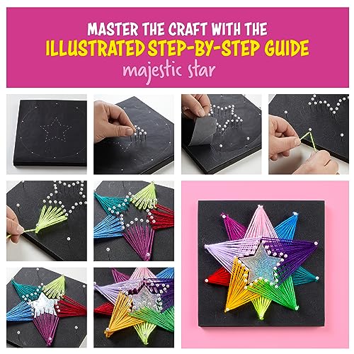 3D String Art Kit for Kids - Arts and Crafts Set for Girls & Boys - Birthday Gift Ideas Ages 8, 9, 10, 11, 12 + Age - Unicorn & Star Strings Toys Dan&Darci