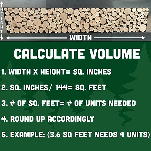 Wilson 8"-9" Decorative White Birch Fill-A-Space Logs, Natural Home Décor - 1.5"-4" Dia. (1 Sq. Ft) Wilson