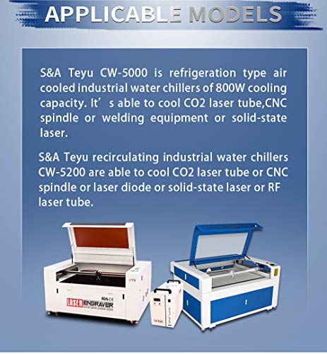 Genuine CW-5000DG S&A Water Chiller Water Cooling Machine for CO2 Laser Engraving Laser Cutter LYXC