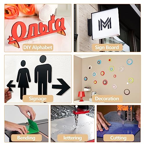 Frddiud 10 Pcs Colored Acrylic Sheets, 8 x 8 x 1/8 Inch Laser Cutting Acrylic Sheets, Cast Acrylic Sheets for DIY Projects, Crafts Art Display, Signs Frddiud