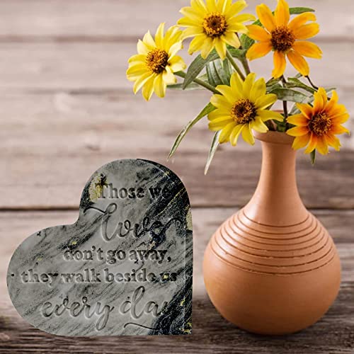 Epoxy Resin Molds 4 Pieces Silicone Casting Molds, Heart Memorial Sign Condolence Grief Signs for DIY Craft Home Decor Office Sign Sympathy Table Tucocoo