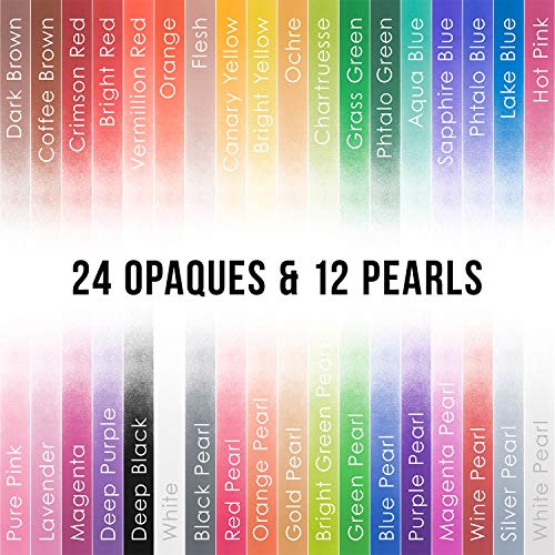 U.S. Art Supply 54 Color Ultimate Acrylic Airbrush, Leather & Shoe Paint Set with Cleaner, Thinner, 50-Plastic Mixing Cups, 50-Wooden Mix Sticks and U.S. Art Supply