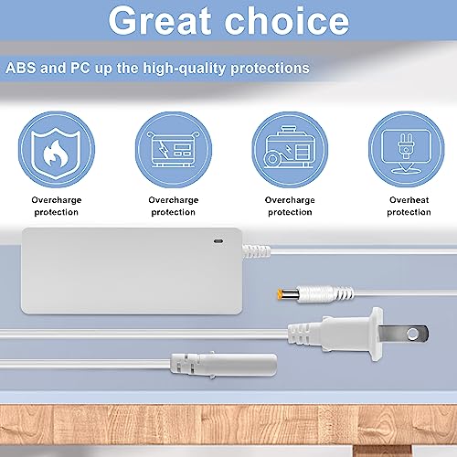 Pymga Power Replacement Cord Compatible with Cricut Maker 3 Cutting Machine, 24V AC DC Power Cord for Cricut Maker 3 Power Adapter and Cord - Charger Pymga