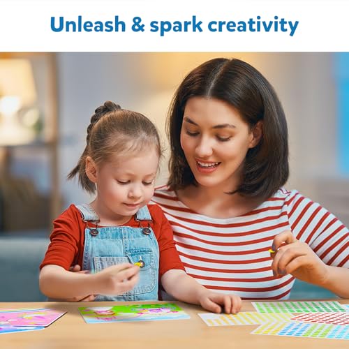 Skillmatics Art Activity - Dot It Unicorns & Princesses, No Mess Sticker Art for Kids, Craft Kits, DIY Activity, Gifts for Boys & Girls Ages 3, 4, 5, Skillmatics