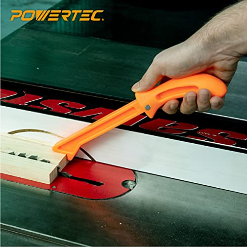 POWERTEC 71029 Magnetic Push Stick for Table Saw, Router Table, Jointer Applications, 11.5 Inch Ergonomic Design w/Embedded Magnets in Handle POWERTEC