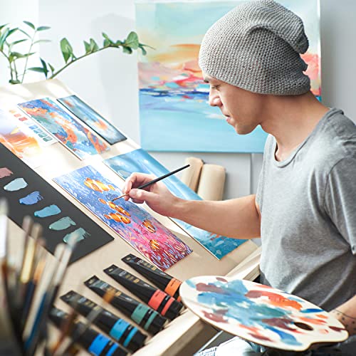 ARTEZA Canvases for Painting, Multipack of 28, 6 x 6, 8 x 8, 10 x 10, 12 x 12 Inches, Square Canvas Boards, 100% Cotton, 8 oz Gesso-Primed, Art ARTEZA