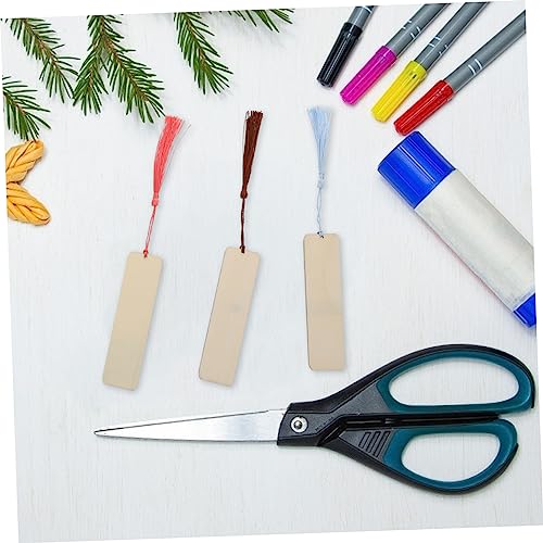 FUNOMOCYA 1 Set Wooden Bookmark Unfinished Blank Bookmark Unfinished Wooden Book Markers DIY Wood Blank Bookmark DIY Bookmark Crafts Wooden Craft FUNOMOCYA