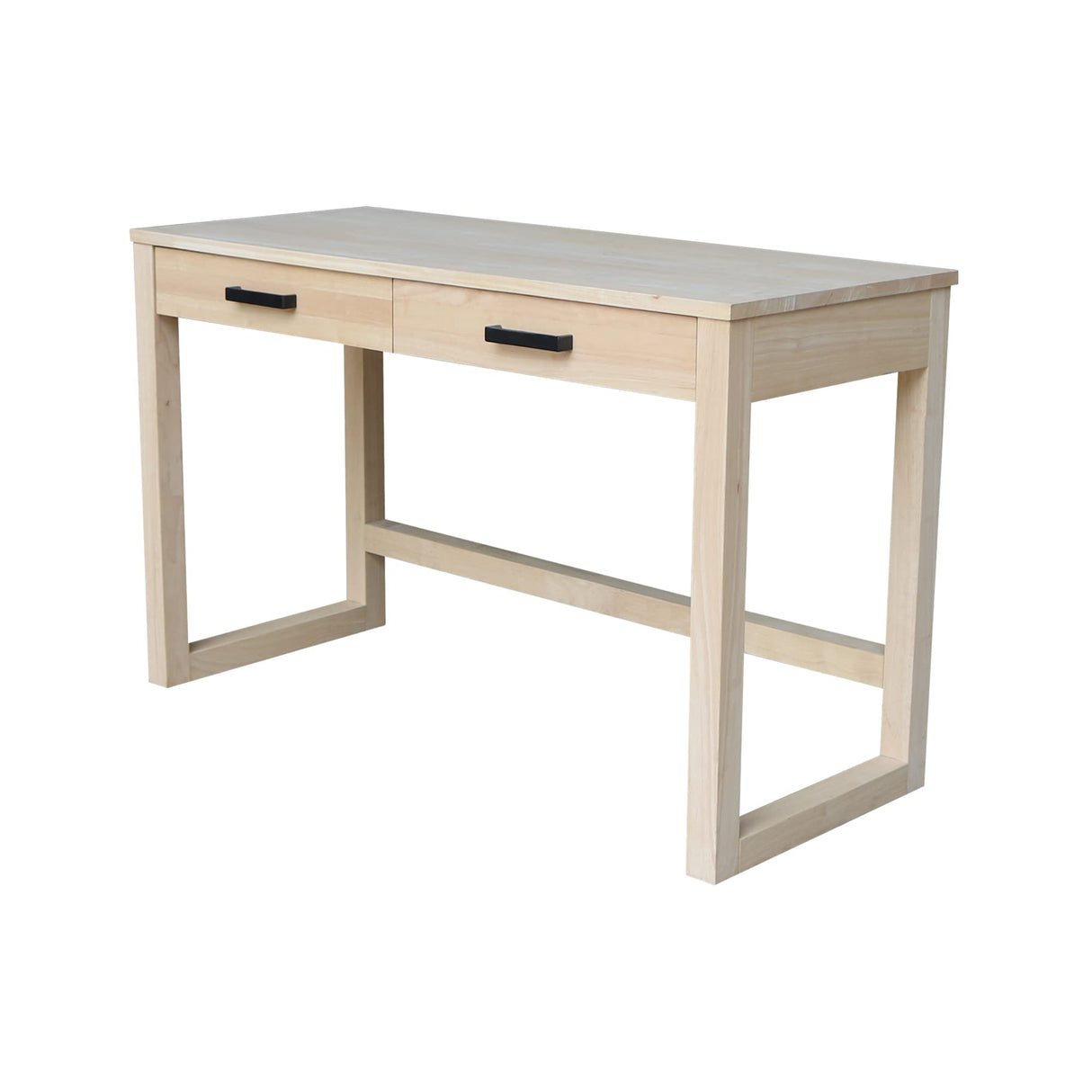 IC International Concepts International Concepts Carson Solid Wood Desk with Two Drawers, Unfinished IC International Concepts