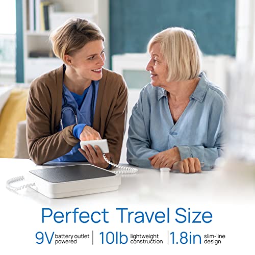 Medical Grade Floor Scale - Portable - Easy to Read Digital Display - Heavy Duty - Home, Hospital & Physician Use - Pound & Kilogram Settings - 12" x Patient Aid