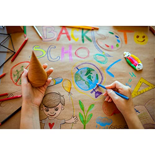 Kraft Paper Sheets - 15 x 15 in. - 240 Sheets of Brown Wrapping Paper – Heavy Duty Craft Paper for Shipping - Light Brown Construction Paper - 80 GSM Crown Display