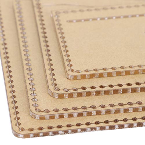 Wallet Making Template Clear Acrylic Template Leather Passport Bag Card Holder Making Stencil Kit for DIY Leather Craft Tool GLOGLOW