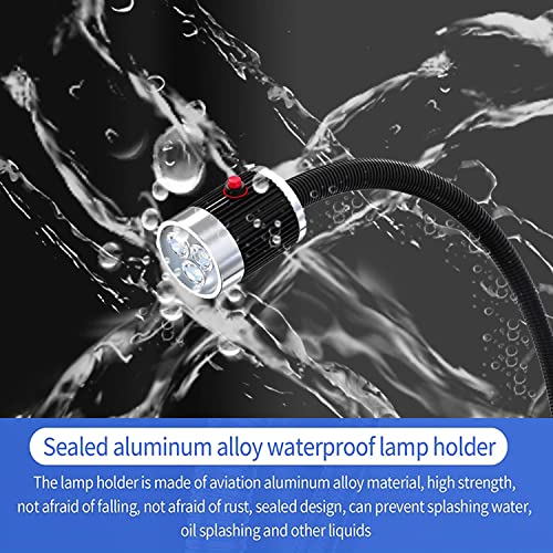 XINYIQI Led Work Light,IP65 Water Proof Flexible Gooseneck Lamp, Led Light gooseneck 900 Lumen for Lathe Milling, Drill Press, Industrial Lighting XINYIQI