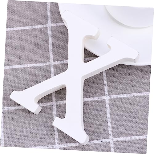 ABOOFAN Unfinished Wood Letter DIY Block Words Sign Alphabet Letters Ornaments Wooden Name Letter Wood Blocks Birthday Table Sign DIY Wooden Alphabet ABOOFAN