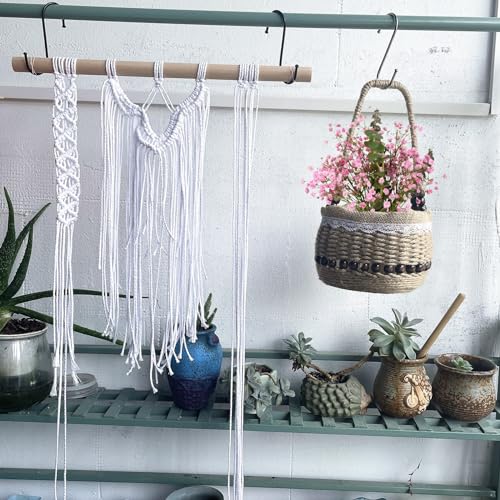 AOUXSEEM 99 Pcs Basket Weaving DIY Kits for Beginners, Jute Rope Woven Lace Storage Flower Basket with Handles for Easter Picnics Home Wedding AOUXSEEM