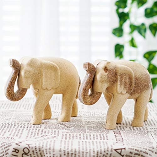 EXCEART Painting Wooden Elephant Figurine Unfinished Wood Elephant Toy Paintable Animal Crafts Developmental Toy DIY Arts Crafts Supplies for Kids EXCEART
