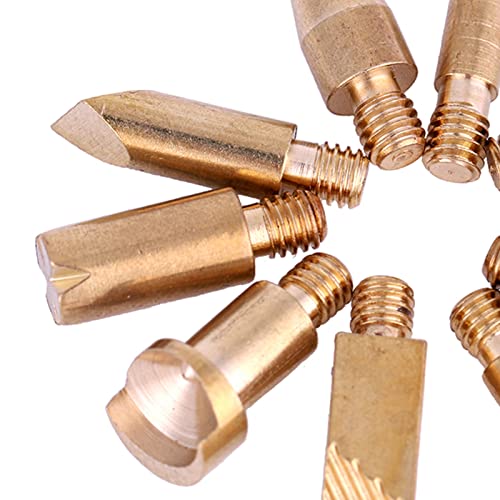 Wood Burning Tips, 23Pcs Craft Wood Burning Pen Tips, Soldering Brass Pen Tips Stencil Soldering Pyrography Working Carving Yosoo Health Gear