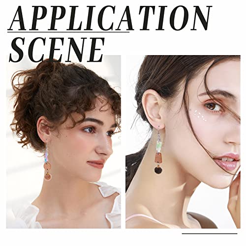 CHGCRAFT 90Pcs 3 Styles Unfinished Wood Charms Connectors Links Double Holes Round Curved Trapezoid Pendant Link for DIY Bracelet Earring Necklace CHGCRAFT