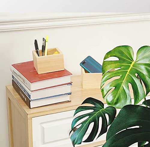 Frcctre 12 Pack Unfinished Small Wooden Box, 4" x 4" Square Wooden Box Craft Storage Organizer Box for Art Collectibles, Home Decor, Desktop Drawer Frcctre