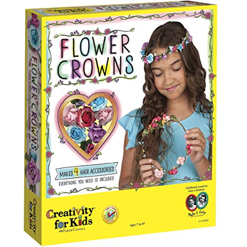 Creativity for Kids Flower Crowns Craft Kit - Create 4 Hair Accessories Creativity for Kids