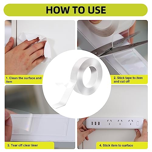 Aylaa Double Sided Tape Heavy Duty, Extra Large Double Sided Adhesive, Removable Double Stick Tape, Picture Hanging Strips, Sticky Carpet Tape, Aylaa