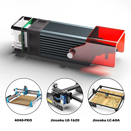 Genmitsu 10W Compressed Spot Laser Module with Air Assist Nozzle, 0.08mm*0.05mm Laser Spot, for Genmitsu 3020-PRO MAX V2, 3030-PROVer MAX, 4040-PRO, Genmitsu