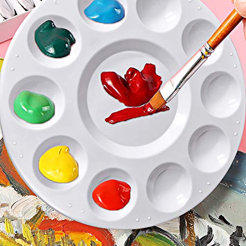Hulameda 4ps-Paint Tray Palettes, Paint Pallet, Paint Holder, Painting Palette, Plastic Palette, Paint Tray Pallets for Kids to Painting or Have a Hulameda