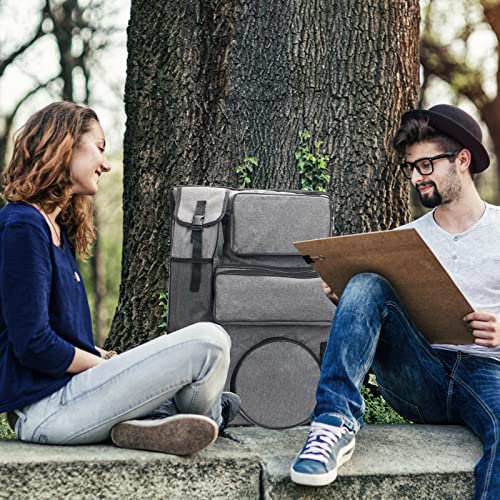 Boyistar Art Portfolio Carry Bag 20" x 26", Canvas Art Portfolio Backpack Traveling Outdoor Drawing Portfolio Case Large Capacity Artist Carrying Boyistar