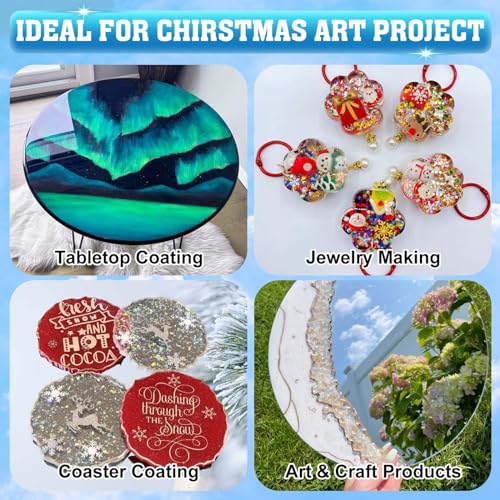 Shabebe Epoxy Resin 2 Gallon Kit, Upgraded Crystal Clear Resin Epoxy Food Safe with Pump, Self Leveling & Bubble Free Epoxy Resin with Anti-Yellowing Shabebe