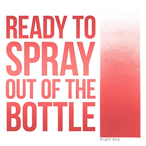 U.S. Art Supply Bright Red Opaque Acrylic AirbrU.S.h Paint 8 oz.- Ready to Spray and Also Great Acrylic for Pouring Art U.S. Art Supply