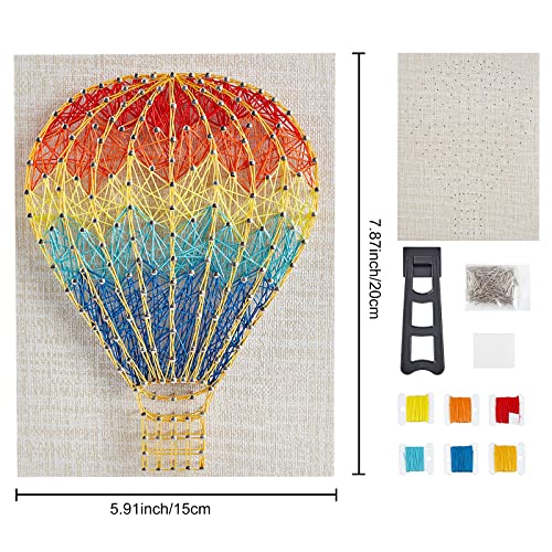 WEBEEDY String Art Crafts Kit for Beginner Adults and Kids 3D Handmade Hot Air Balloon DIY String Art Kit Art Supplies Art Craft Projects Girls WEBEEDY