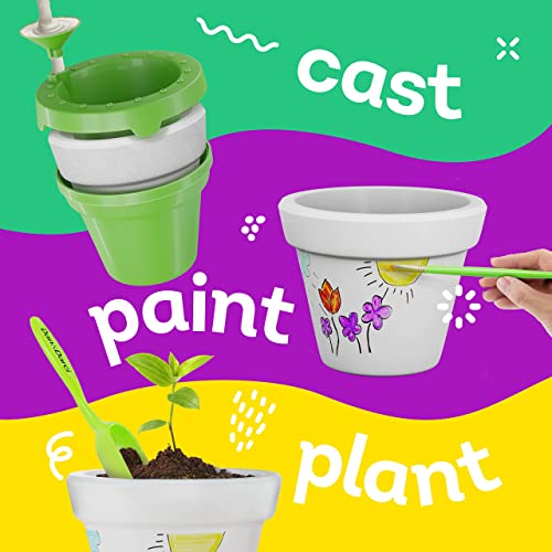Cast, Paint & Plant Kit for Kids & Teens - Birthday Gift Ideas for Girls & Boys Age 8-14 Year Old Tween Girl Christmas - STEM Teenage Crafts Gifts Dan&Darci