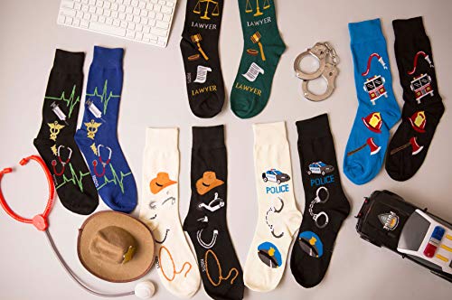 Foozys Men’s Fun Tools Working Man Novelty Crew Socks | 2 Pair Foozys