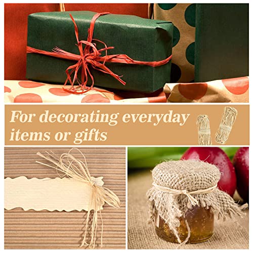 300g Natural Raffia Ribbon Raffia Grass - Sukh Raffia Straw for Florist Bouquets Decoration Crafts Ribbon for Gift Wrapping Christmas Gift Birthday Sukh