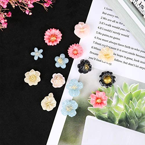FineInno 3Pcs Flower Resin Molds 3D Mini Sunflower Silicone Moulds Daisy Crystal Casting Molds Clay Epoxy Craft Jewelry Pendants Earring Necklace FineInno