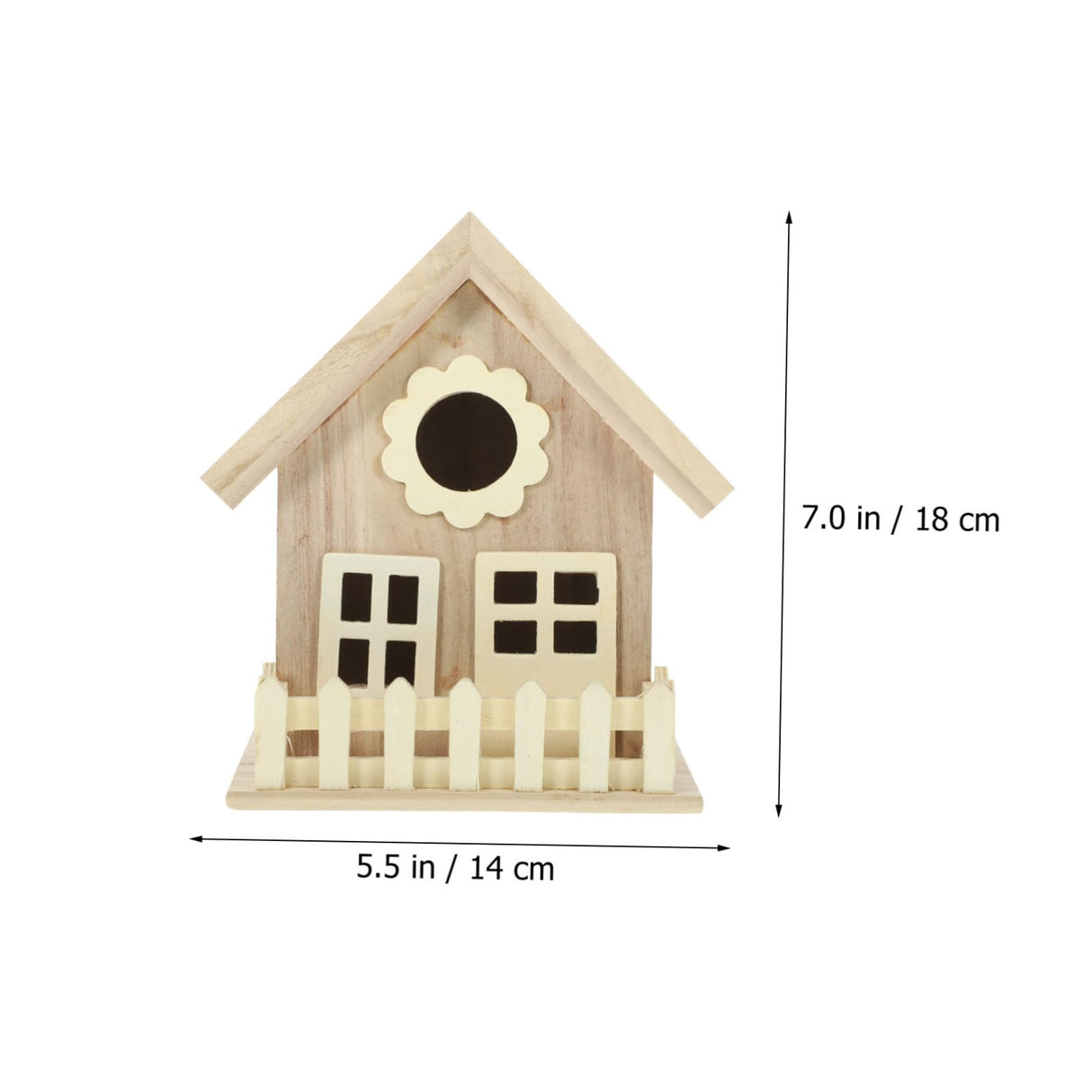 Toddmomy House Bird Nest Unfinished Wood Birdhouse Kits Unpainted Bird Houses Wooden Bird House Bird Houses for Outdoor Delicate Bird House Unpainted Toddmomy