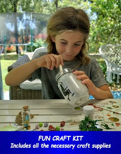 Make Your Own Sports Night Light Lantern Jar Arts & Crafts For Boys And Girls, Football, Soccer, Basketball, Tennis & Baseball Gifts For Kids, DIY 2Pepers