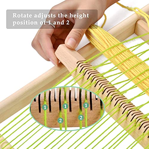 Wooden Weaving Loom, Multi-Craft Weaving Frame to Handcraft for Kids and Beginners, 15.7 x 11.8in/ 40 x 30cm Ayasee