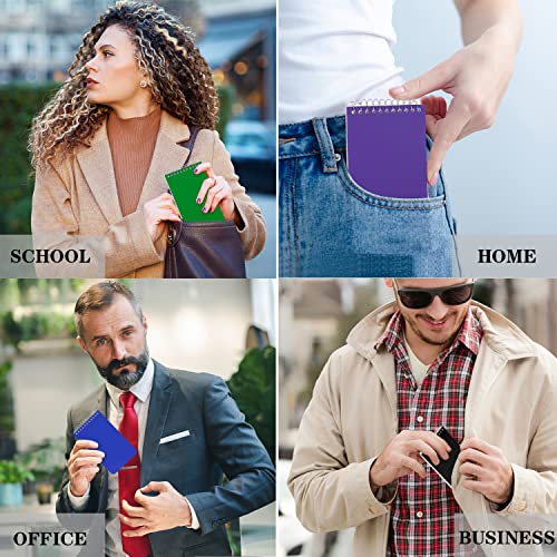 XiQiDianr Small Notebooks, Pocket Notebook 3x5, Spiral Notepads, Memo Pads For Office, Home, School - Lined College Ruled Paper, Mini Notepad - 75 XiQiDianr