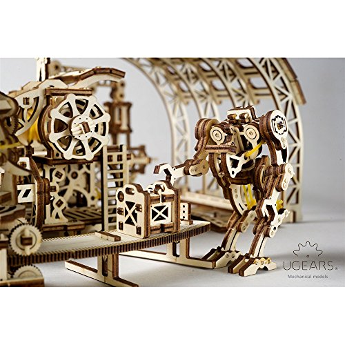 S.T.E.A.M. Line Toys UGears Mechanical Models 3-D Wooden Puzzle - Mechanical Robot Factory UGEARS