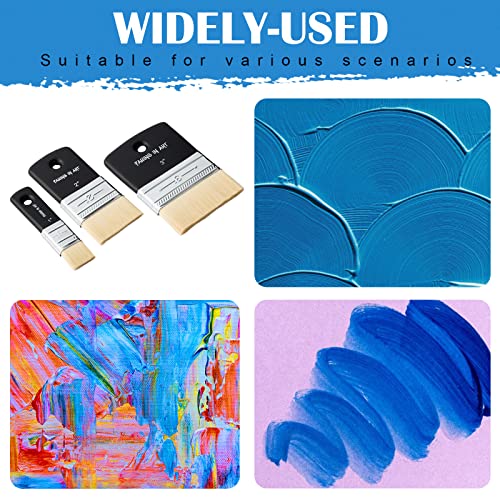 Falling in Art Flat Paddle Paint Brush, Scale Brush for Oil and Acrylic Paints,3 Inch Falling in Art