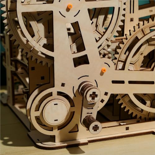 bennama 3D Wooden Puzzles Marble Run Set - Space Labyrinth Mechanical Model Kits with Motor, Brainteaser and Puzzle for Christmas/Birthday,Gifts for bennama