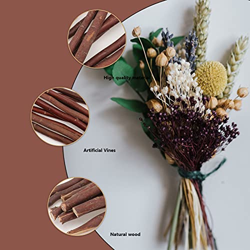 Garneck 40 Pcs Wood Log Sticks Craft Sticks Natural Dry Branches Rod Farmhouse Centerpiece Decor Twigs for DIY Crafts Woodworking Modelling Photo Garneck