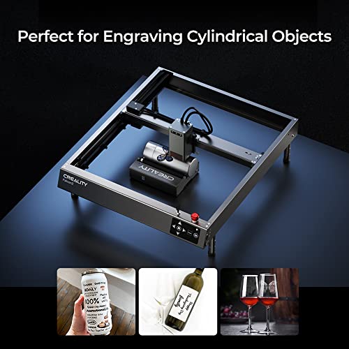 Creality Official Rotary Roller for Laser Engraving Machine, Suit for CR-Laser Falcon 10W and 22W CR Falcon 2 Skouphy