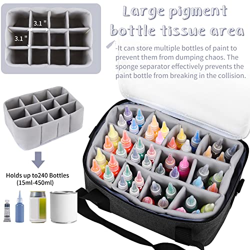 Yumt Paint Organizer Paint Brush Holder Acrylic Paint Storage Art & Craft Supply Storage Paint Bottle Organizer Professional Storage Display Yumt