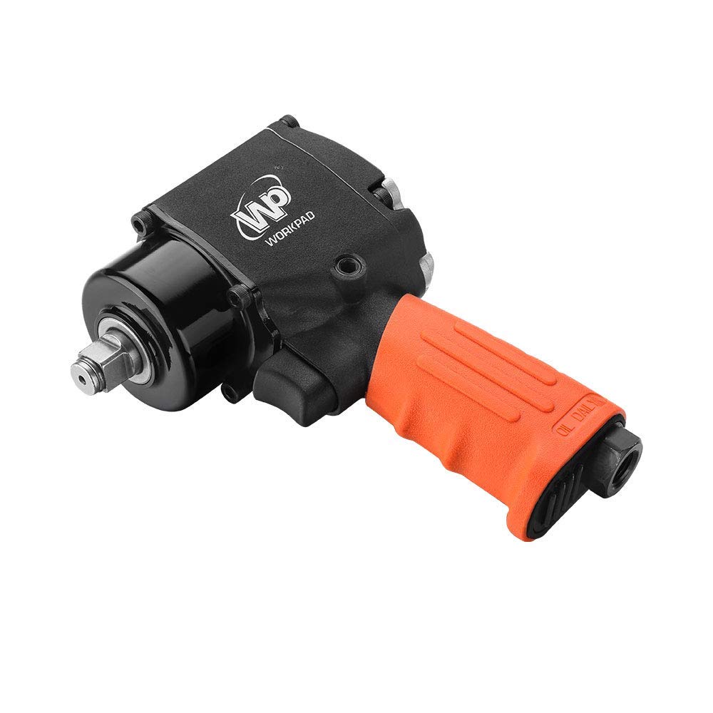 WORKPAD 1/2-Inch Mini Air Impact Wrench with Twin Hammers, Pneumatic Tools WP WORKPAD