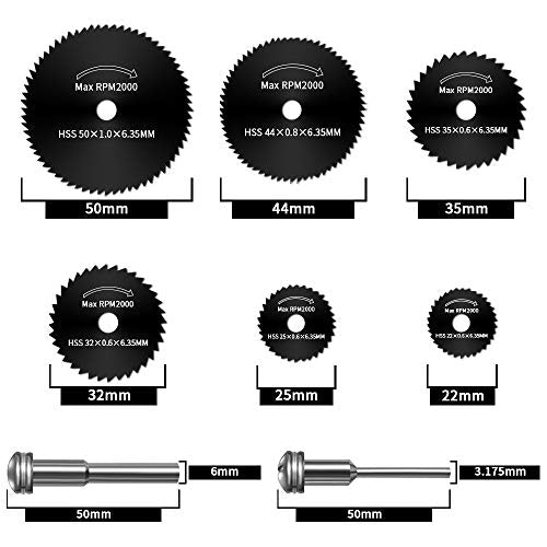 Cutting Discs for Dremel Rotary Tool, 3 Different Saw Blades to Meet Your Different Needs, Cutting Wheel Set Can Cutting FOTYBEI