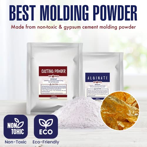 Hand Casting Kit for Couples | DIY Plaster Statue Molding Kit | DIY Hand Mold Kit | Anniversary for Men, Women | Wedding Gift | Wooden Mahogany Base KOOL KRAFTS