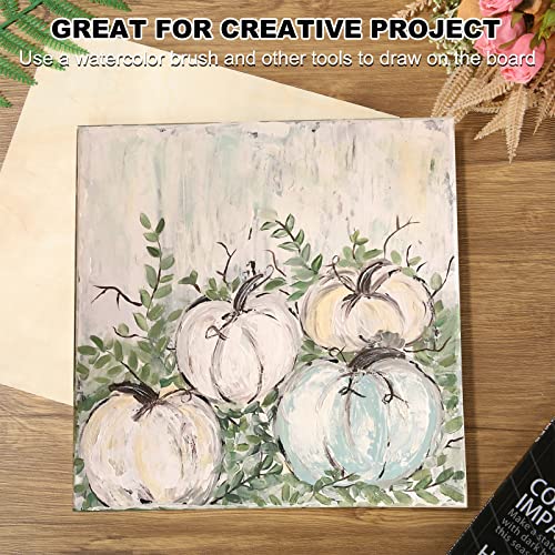 8 Pack 11.8 x 11.8 Inch Basswood Sheets 1/4 Inch Thick Square Plywood Sheets Unfinished Wood Sheets for Crafts DIY Project Mini House Building ZOFORTY